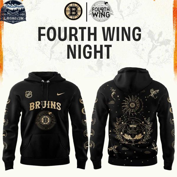 Boston Bruins Fourth Wings 2026 Dark Nights Hoodie T-Shirt