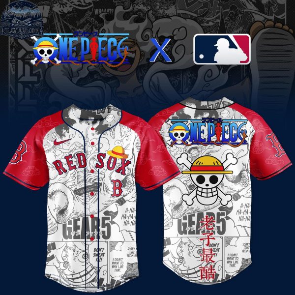 Boston Red Sox One Piece x Gear 5 Night 2026 Baseball Jersey