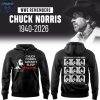 Chuck Norris WWE Remembers Legend 1940 2026 Hoodie T Shirt