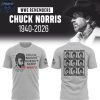Chuck Norris WWE Remembers Legend 1940 2026 Hoodie T Shirt