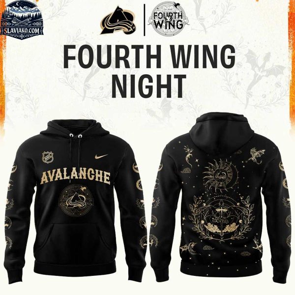 Colorado Avalanche Fourth Wings 2026 Dark Nights Hoodie T-Shirt