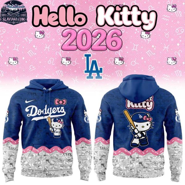 Los Angeles Dodgers x Hello Kitty 2026 Baseball Game Hoodie Shirts