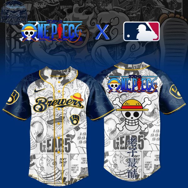 Milwaukee Brewers One Piece x Gear 5 Night 2026 Baseball Jersey