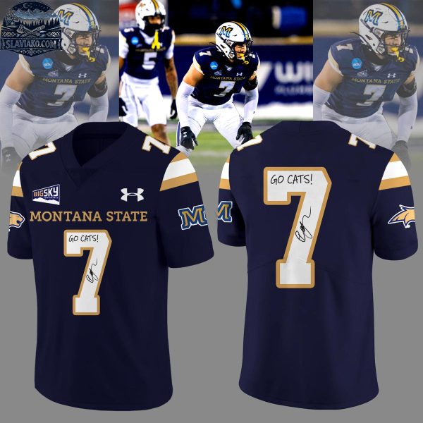 Montana State Bobcats 2026 Go Cats Signature Of #7 Football Jersey