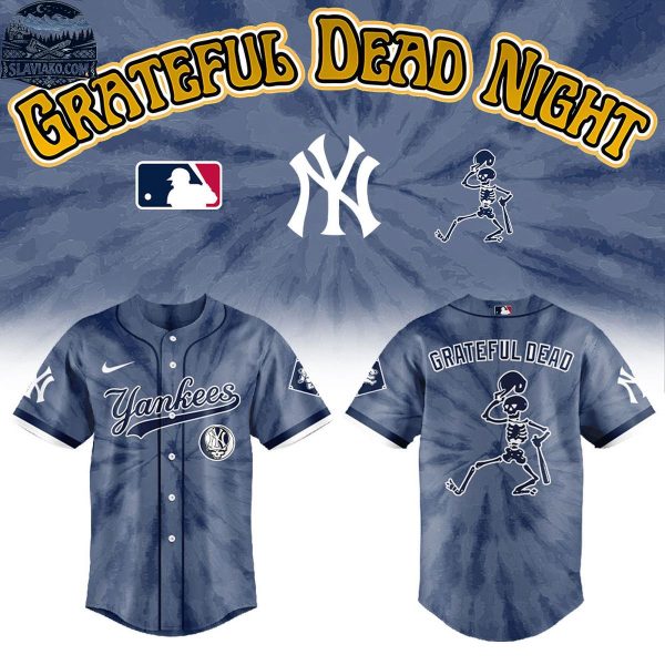New York Yankees 2026 Grateful Dead Night Celebrating Baseball Jersey
