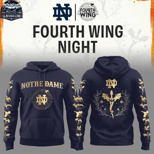 Notre Dame Fighting Irish 2026 Fourth Wing Night Celebration Hoodie