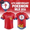 Philadelphia Phillies 30th Anniversary Pokemon Night 2026 Baseball Jersey