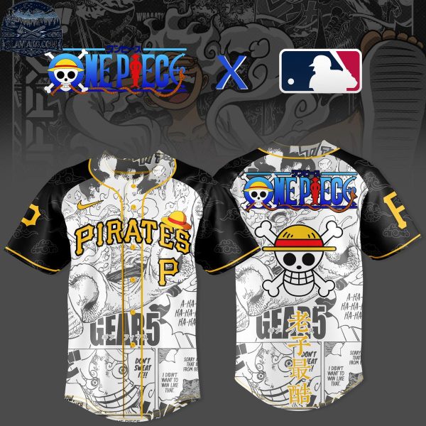 Pittsburgh Pirates One Piece x Gear 5 Night 2026 Baseball Jersey