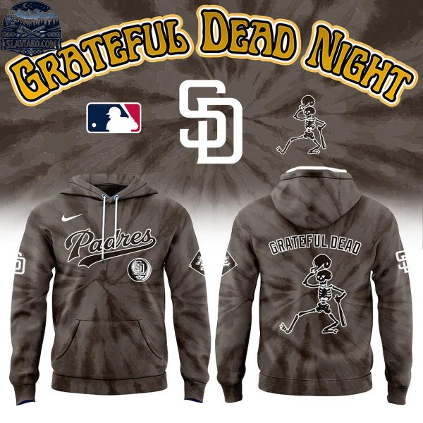 San Diego Padres x Grateful Dead 2026 Night Rock Legacy Hoodie Shirts