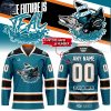 San Jose Barracuda Teal Future Night 2026 Personalized Hockey Jersey