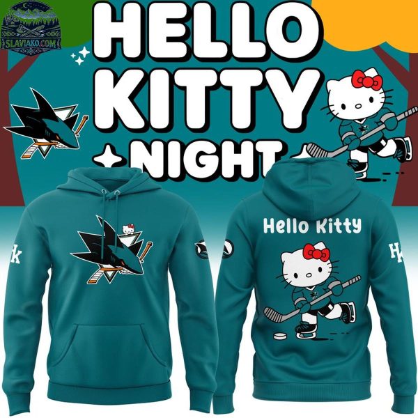 San Jose Sharks Hello Kitty Game Day 2026 Hoodie T-Shirt For Fans