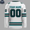 San Jose Sharks Salvadoran Heritage Game Night 2026 Personalized Hockey Jersey
