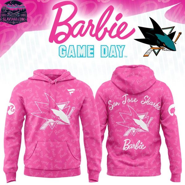 San Jose Sharks x Barbie Game Day Pink 2026 Hoodie T-Shirt