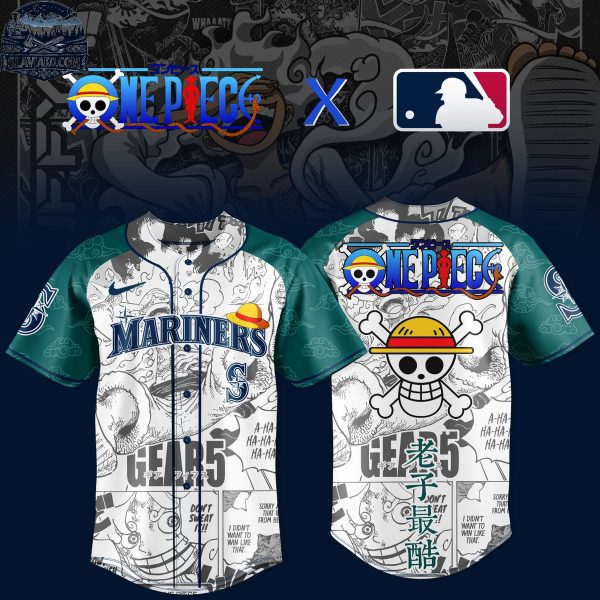 Seattle Mariners One Piece x Gear 5 Night 2026 Baseball Jersey