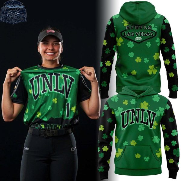 UNLV Rebels 2026 Las Vegas Shamrock St. Patricks’s Day Hoodie T-Shirt