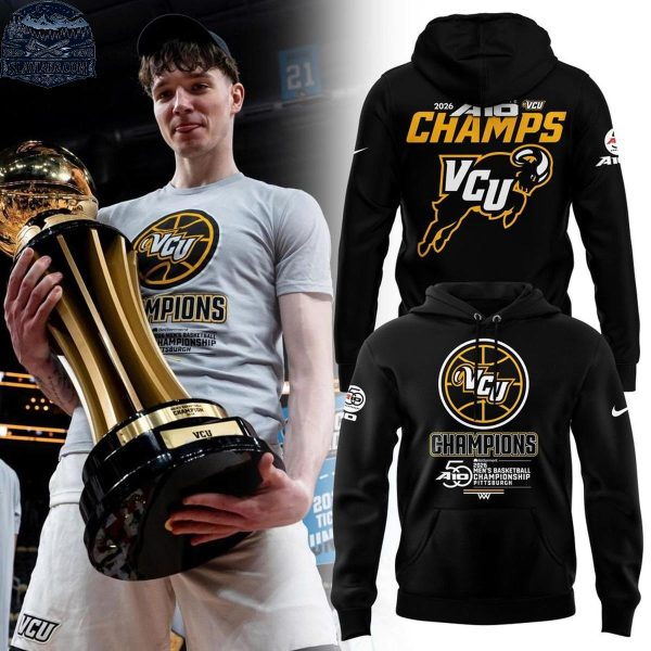 VCU Rams Men’s Basketball A-10 Champions 2026 Hoodie T-Shirt