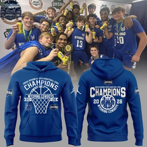 Wyoming Cowboys OHSAA Boys 2026 D4 State Champions Hoodie T-Shirt